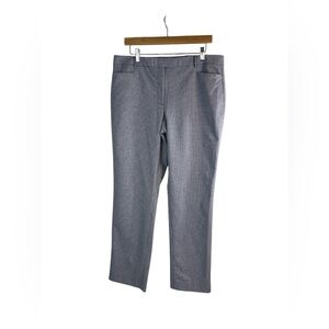 Tommy Hilfiger Checkered Pants Women 14 Blue White Career Preppy Ankle Straight